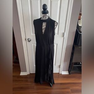 Ashy Steward nwt black dress with ruffles